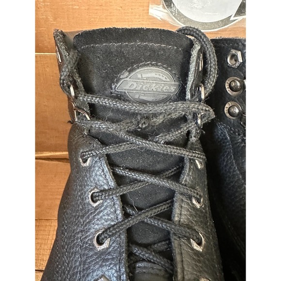 Men’s Dickies Black Steel Toe Work Boots 6 Inch Size 12 Slip Resistant - Picture 12 of 12